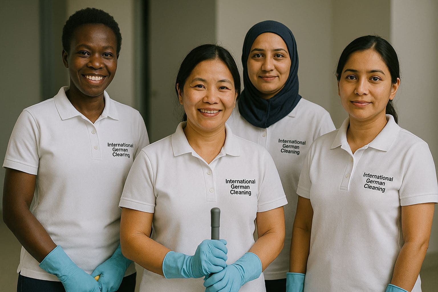 Professional cleaning team