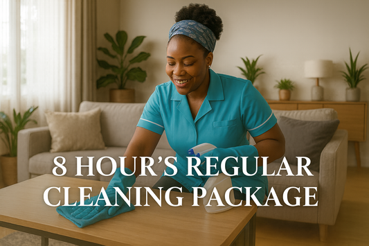 add this text 8 Hour's Regular Cleaning Package